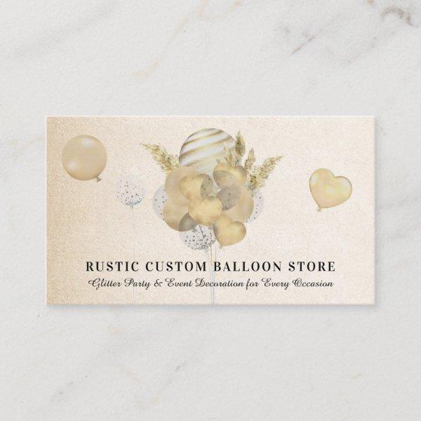 Gold Watercolor Event Planner Balloons