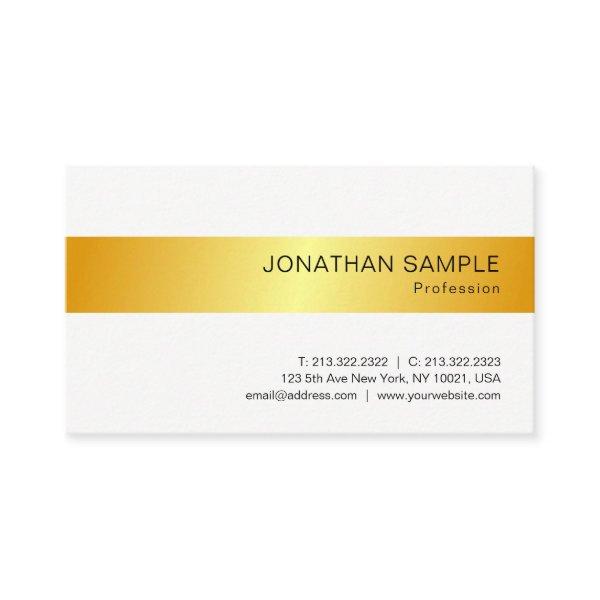 Gold White Colors Modern Elegant Minimalist Design
