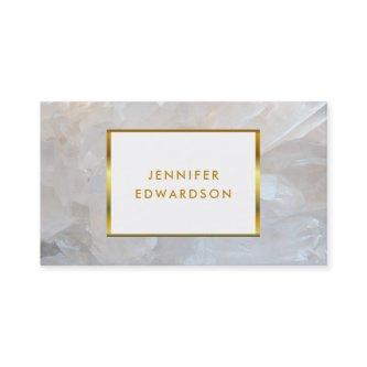 Gold white quarts gemstone professional