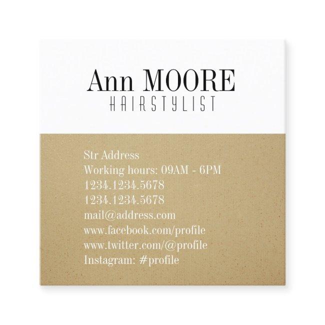 Gold white split stylish cover square