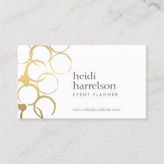 Gold Wine Stains Party Planner