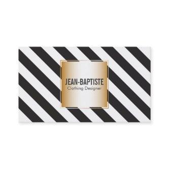 Gold with B&W Stripes