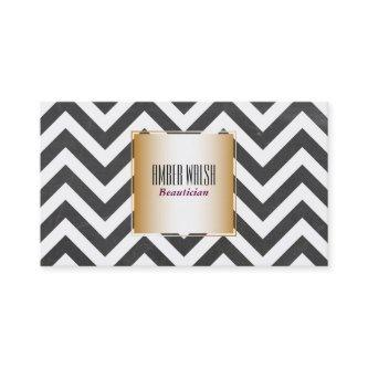 Gold with Chevron Pattern Contemporary
