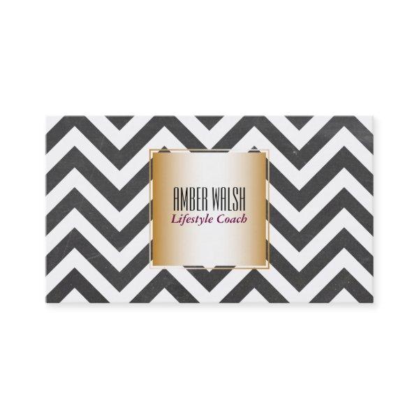 Gold with Chevron Pattern Contemporary