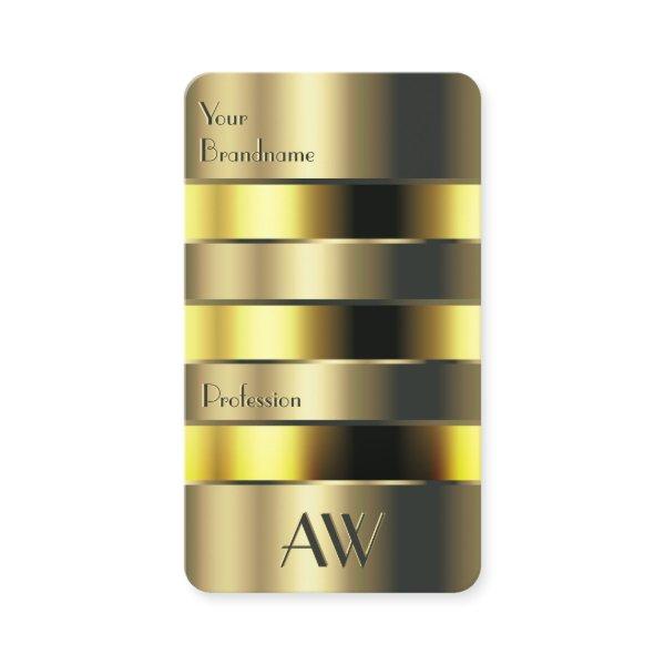 Gold Yellow Can Faux Engraving Letters Monogrammed