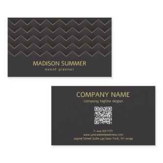 Gold Zig Zag Chevron Pattern