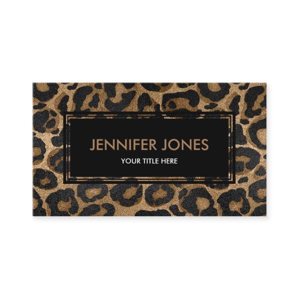 Golden and Black glitter  Leopard/ Jaguar print