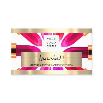 Golden Boutique Shop QR CODE Logo Makeup Artist