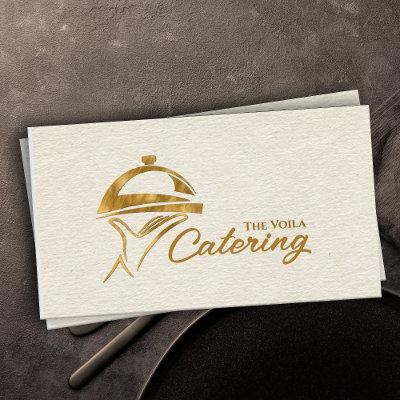 Golden Catering Tray Ornament