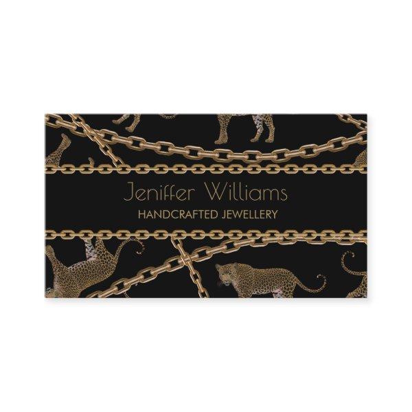 Golden chain glamour leopard cheetah           bus