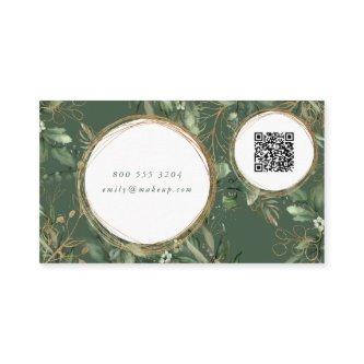 Golden Circles Eucalyptus Elegant QR CODE LOGO