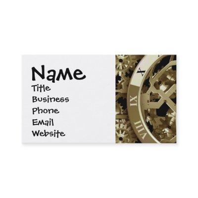 Golden Clocks and Gears Steampunk Mechanical Gifts