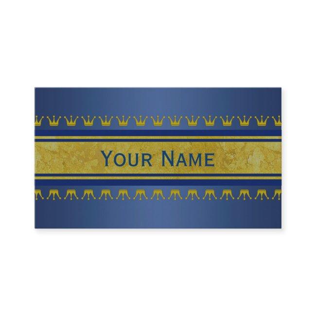 Golden Crowns Border + your text & background