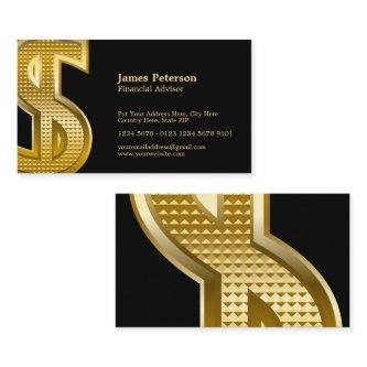 Golden Dollar Symbol | Big | Black