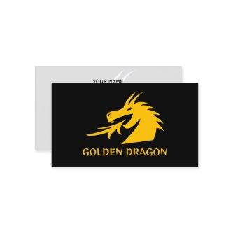 Golden dragon head  template