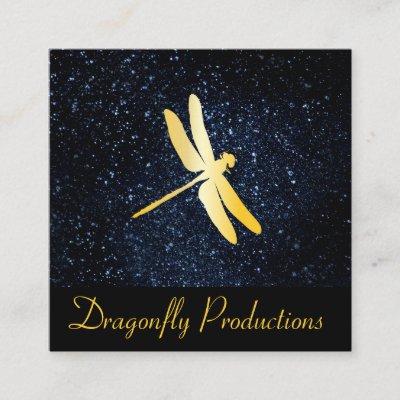 Golden Dragonfly / Night Sky Square