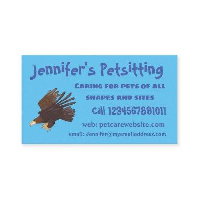 Golden eagle funny cartoon illustration