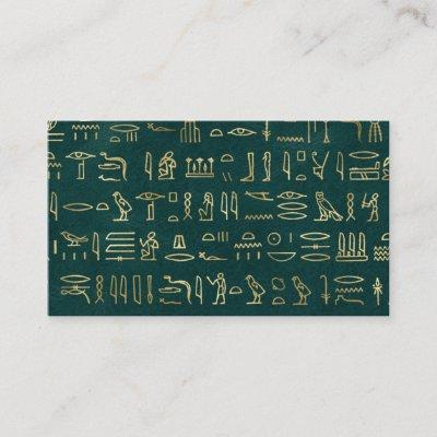 Golden Egyptian Hieroglyphs Typography Egypt