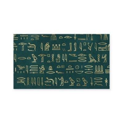 Golden Egyptian Hieroglyphs Typography Egypt