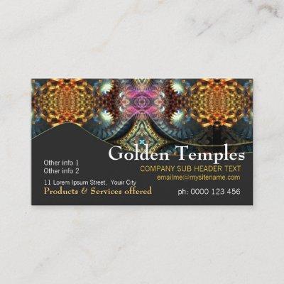 Golden Fractal Temple Art