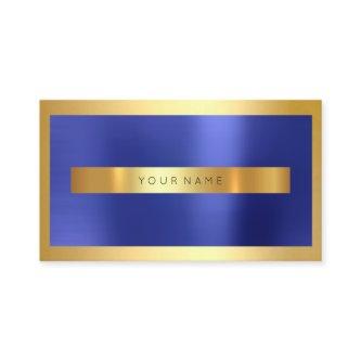 Golden Frame Cobalt Metallic Indigo Blue Minimal