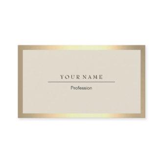 Golden Frame Minimal Ivory Metallic