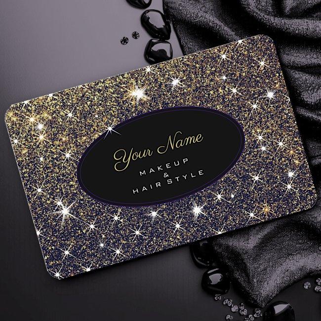 Golden Glitter Stars Elegant Luxury Stylish Bling