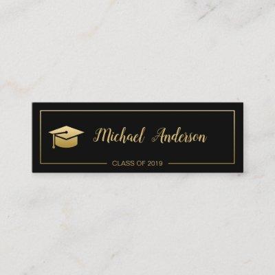 Golden Graduation 2019 Name Card