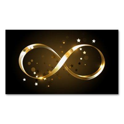Golden Infinity Symbol  Magnet