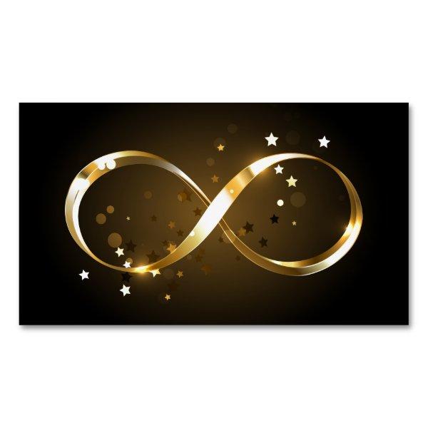 Golden Infinity Symbol  Magnet