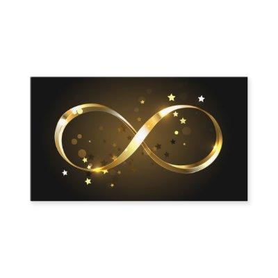 Golden Infinity Symbol Calling Card