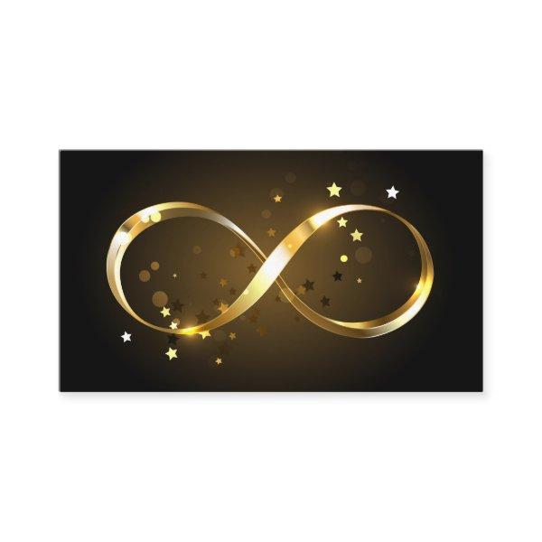 Golden Infinity Symbol Calling Card