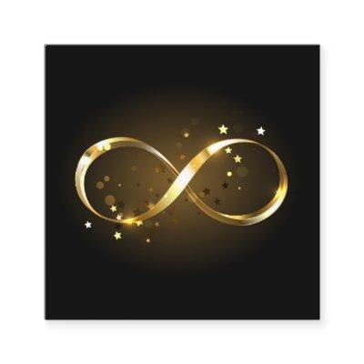 Golden Infinity Symbol Calling Card