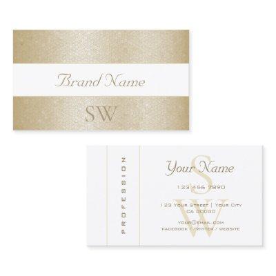 Golden Mother of Pearl Snake Pattern with Monogram