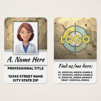 Golden Olive Template Lab Techs Health Innovators