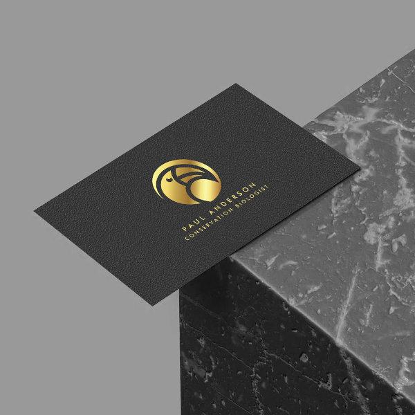 Golden Parrot Logo Conservation Biologist