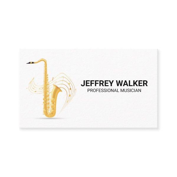 Golden Saxophone | Musical Notes