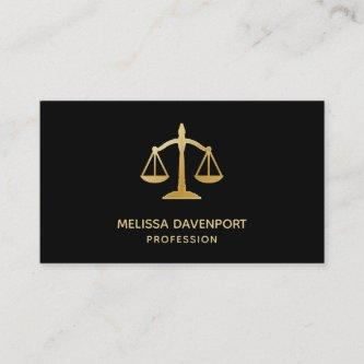 Golden Scales of Justice Law Theme Design