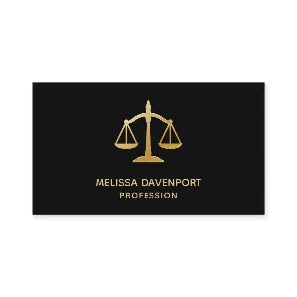 Golden Scales of Justice Law Theme Design