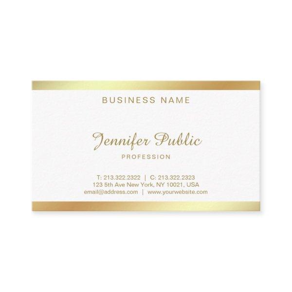 Golden Script Calligraphy Graceful Clean Plain