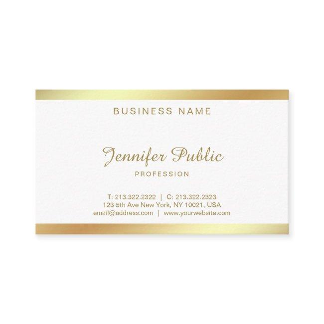 Golden Script Calligraphy Graceful Clean Plain