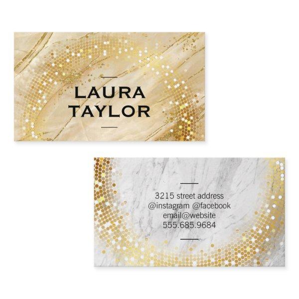 Golden Sequin | Gold Marble
