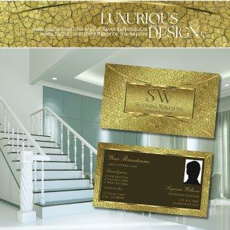 Golden Snake Gold Decor with Monogram and Photo