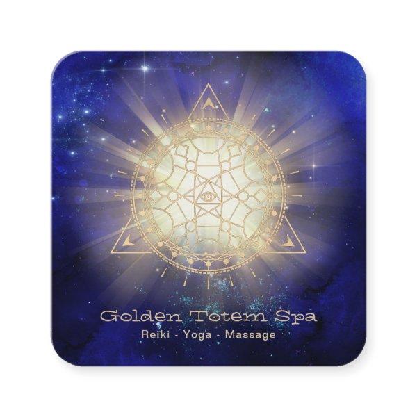 *~* Golden Totem .  Sacred Geometry Light Rays Square