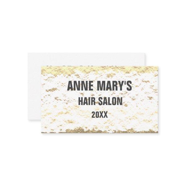 Golden White Hair Salon Gold Glitter Patterns Cute
