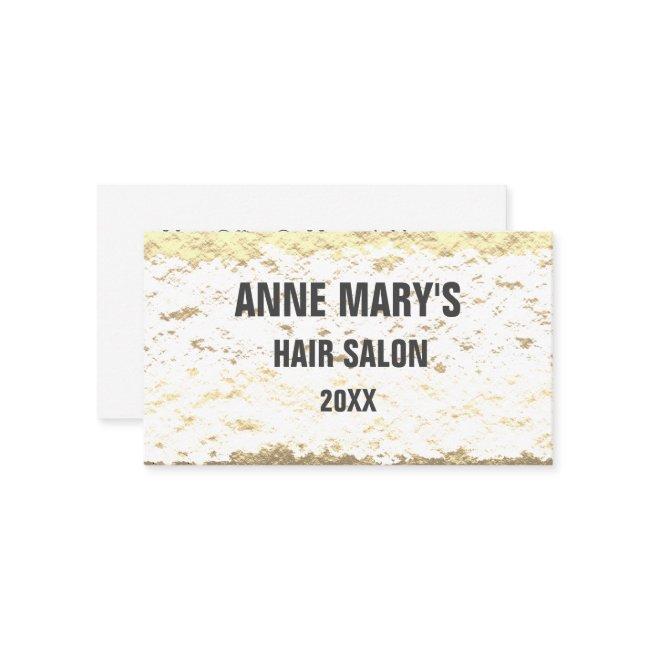 Golden White Hair Salon Gold Glitter Patterns Cute