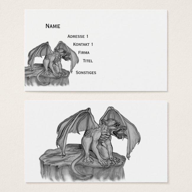 Golem Gargoyle , Black and White design