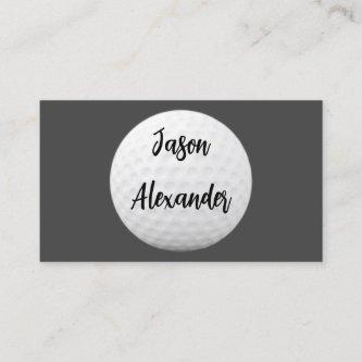 golf ball clean minimalist gray and white custom