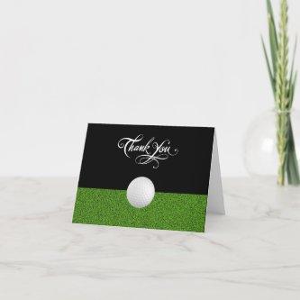 Golf Business Classy Thank You Card