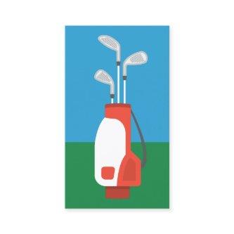 Golf Clubs  - Red Green Blue